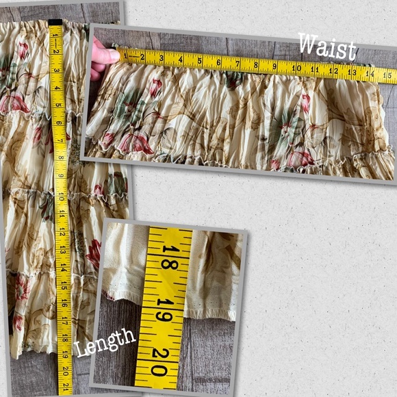 Allison Taylor Vintage Cream Floral Skirt - Picture 8 of 8